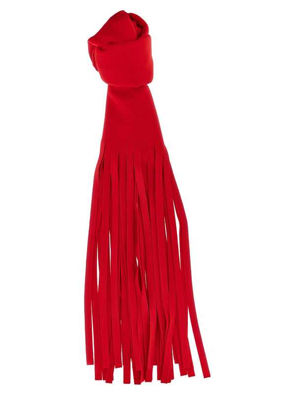 Sportmax Wool Drap Scarf — Red