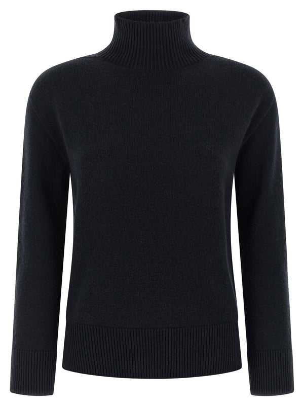 كنزة Max Mara 'S بياقة عالية كنزة — أسود