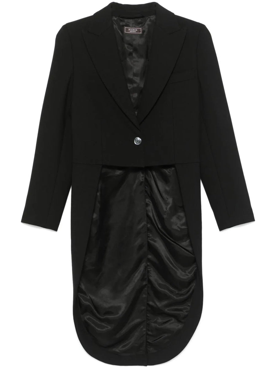Peserico Outer: Wool blazer in black