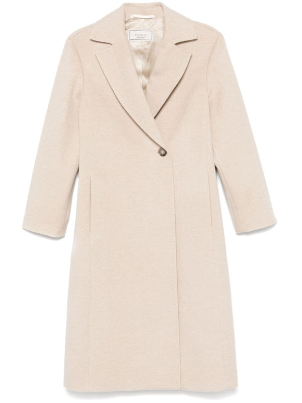 Peserico Outer: Cashmere 100%; Lining: Viscose 100% coat in beige