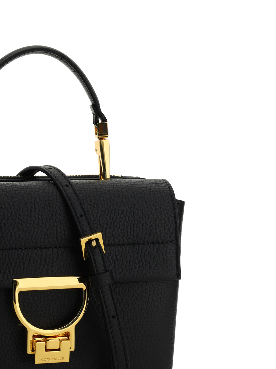 Handbag Arlettis Calfskin Black Calf Leather Handbags