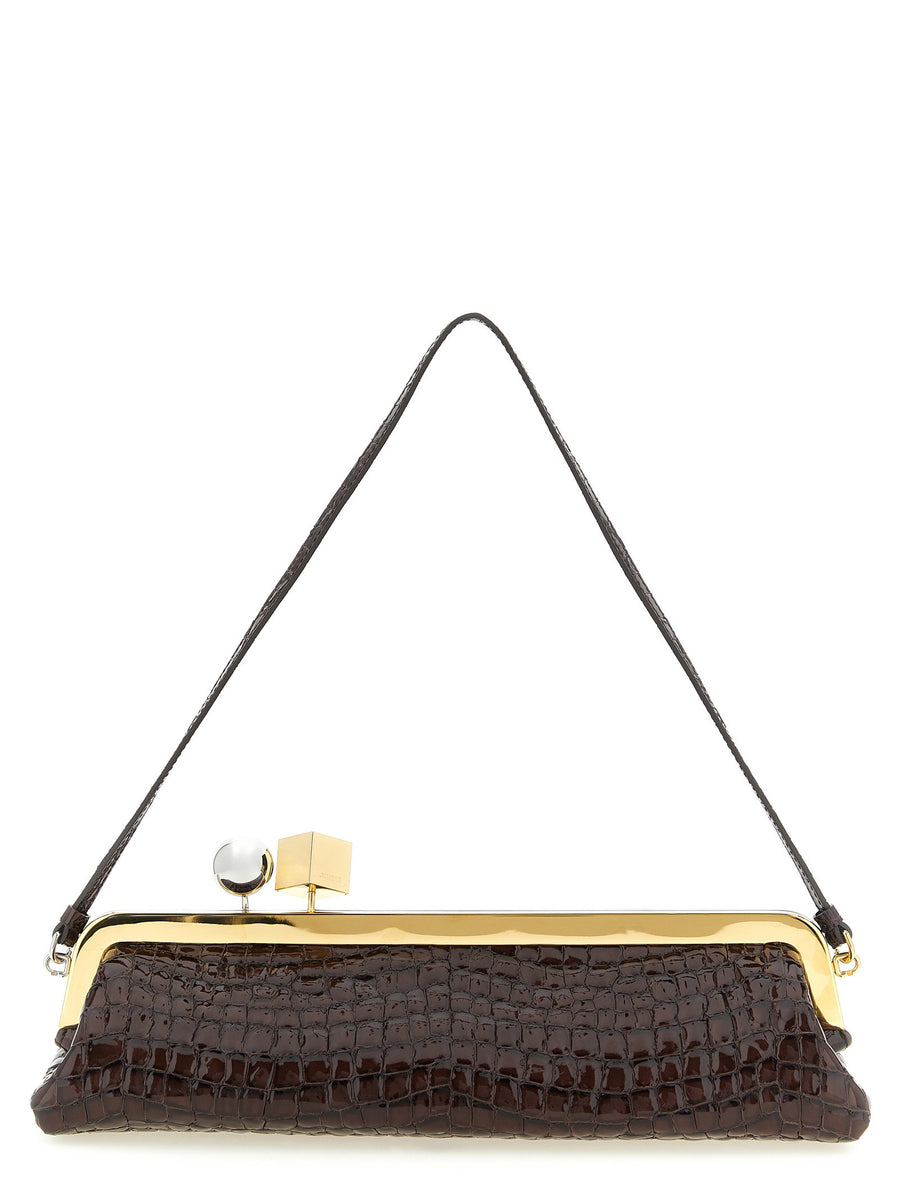 Jacquemus La Pochette Salon Clutch — Brown