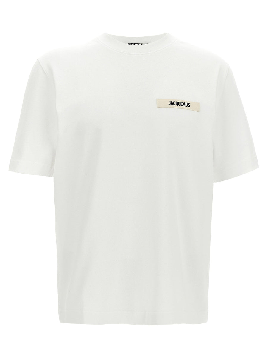 Jacquemus Logo-Detailed Cotton T-Shirt — White