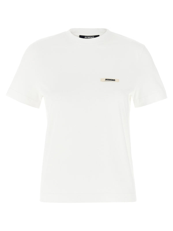 تيشيرت Jacquemus شعار-رقعة قطن جيرسيه قميص — أبيض