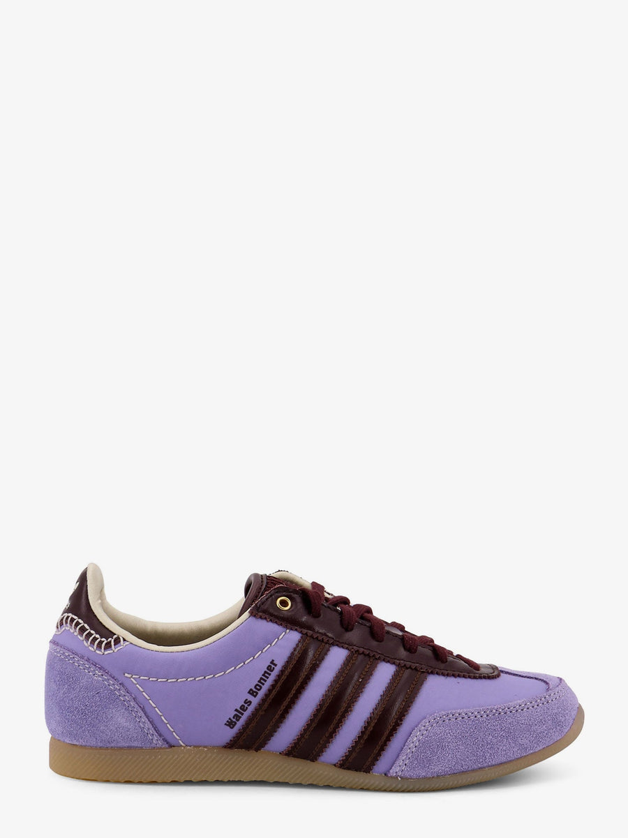 Nylon Sneakers With Suede Inserts Purple Pelle/nylon Trainers