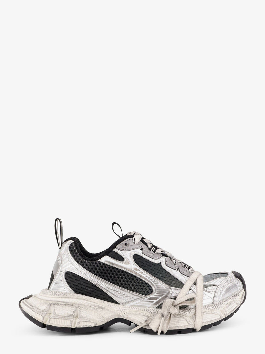 3xl Gradient Mesh Sneakers With Used Effect Grey Polyurethane/polyester Trainers