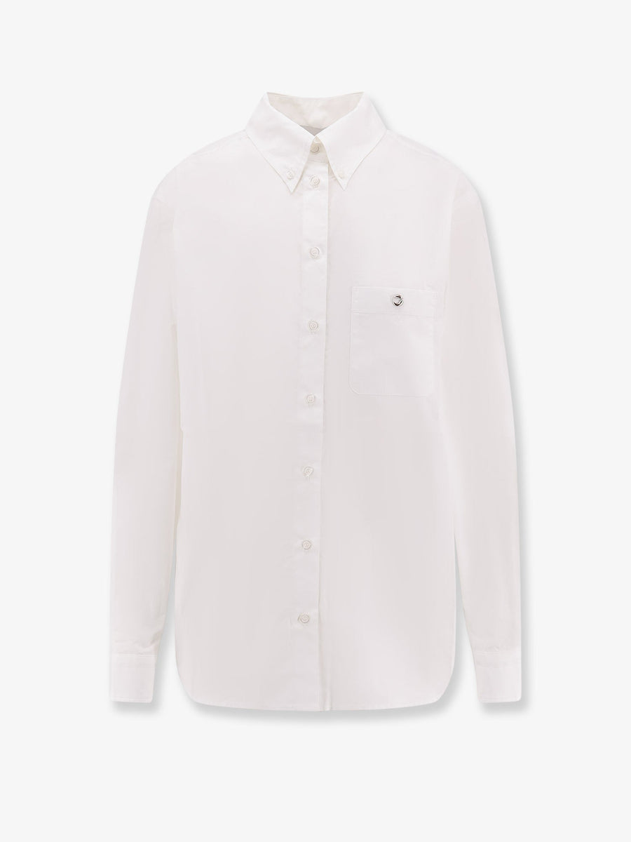 Boyfriend Popeline Cotton Shirt White