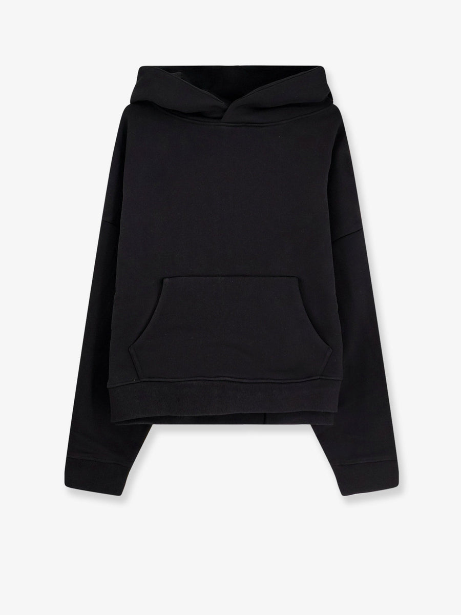 Hooded Cotton Sweatshirt Black Sweatshirts