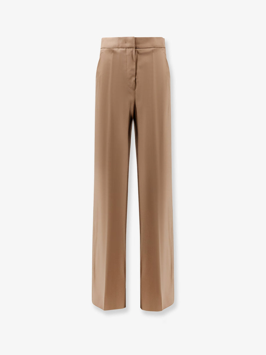 Virgin Wool Trousers Brown