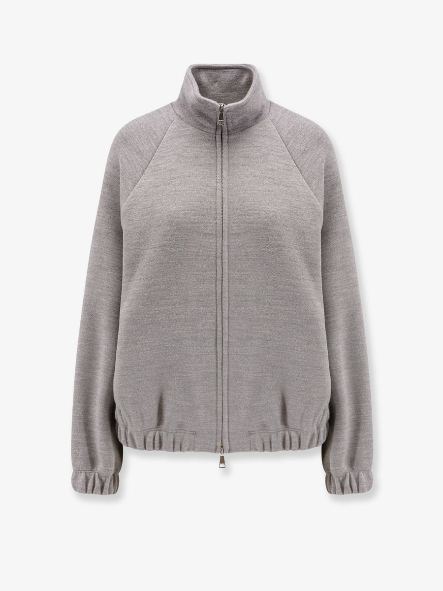 Sweatshirt Frine Double Wool-Cotton Grey Sweatshirts