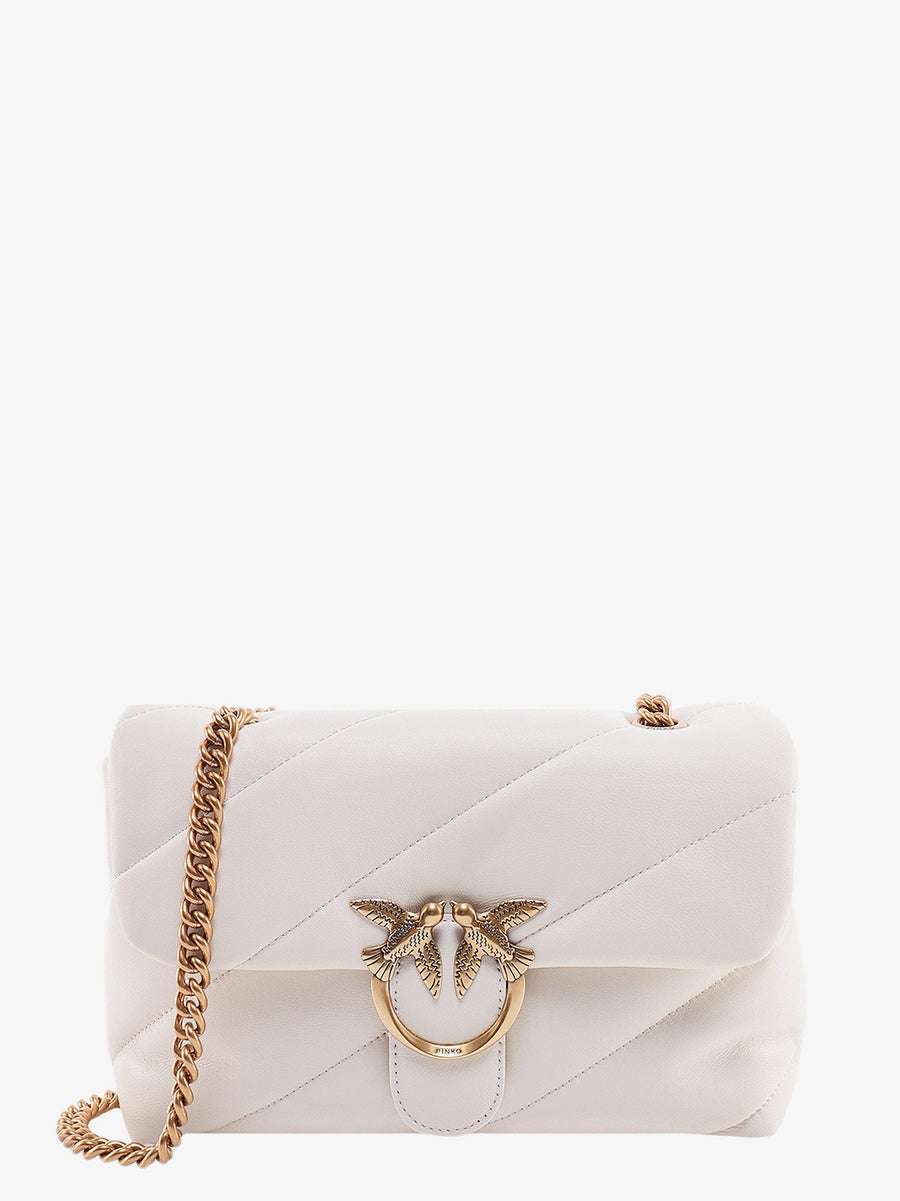 Shoulder Bag Matelassé Leather White