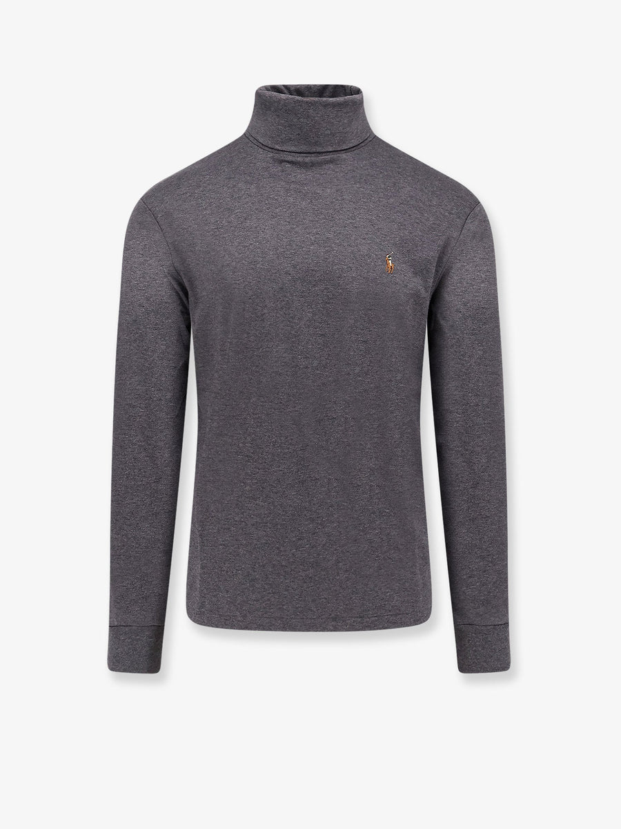 Turtleneck Sweater Cotton Grey