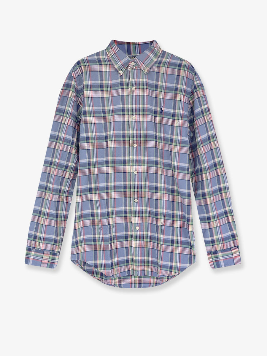 Custom Fit Cotton Shirt Blue