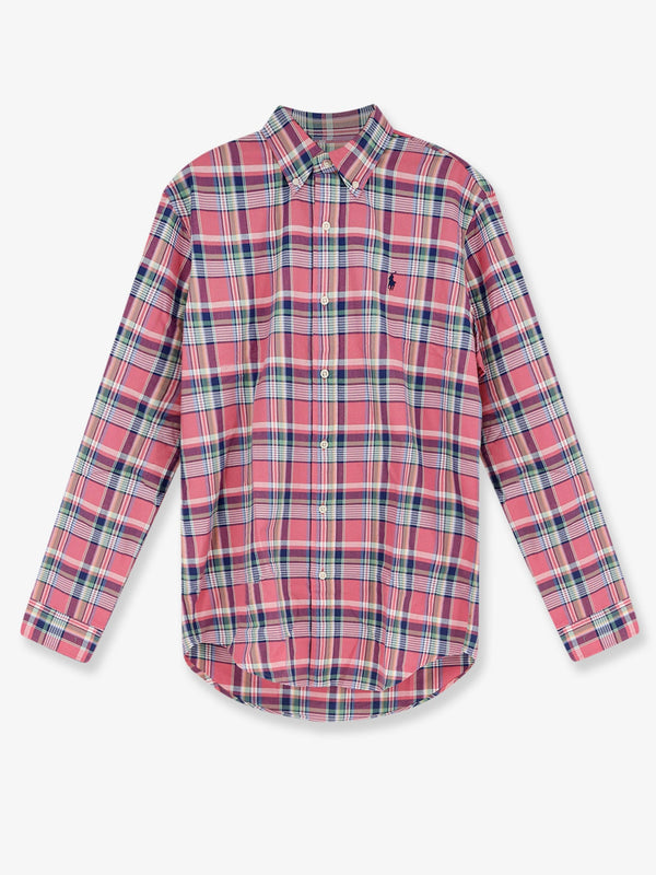 Custom Fit Cotton Shirt Pink