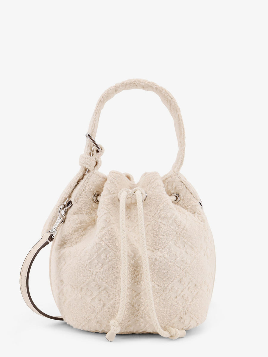 Monogram Terry Mini Canvas Bucket Bag White Body: Cotton