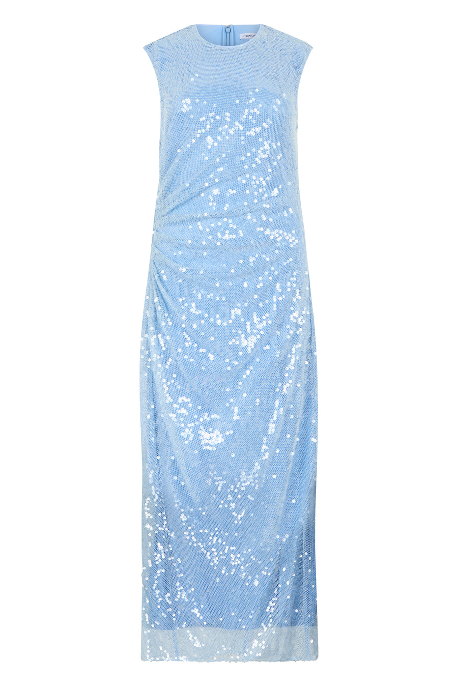 Midi Sequin Dress Blue Jay General Viscose Evening