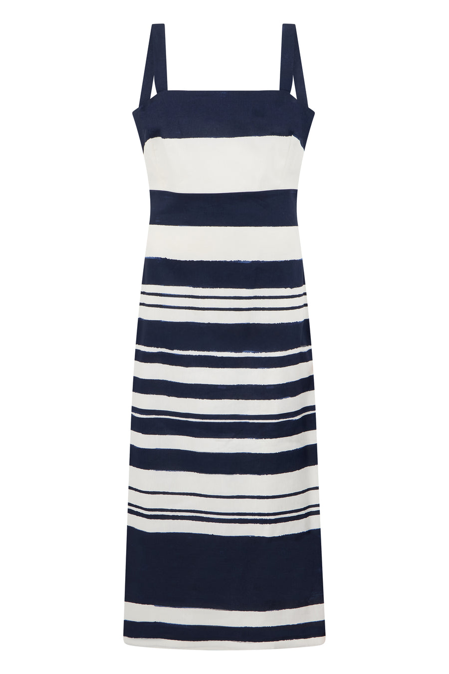 Midi Dress Navy-Dove Navy/dove Viscose