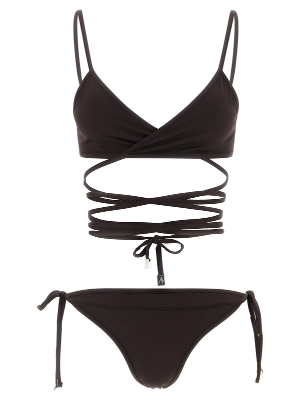 The Attico bikini in black