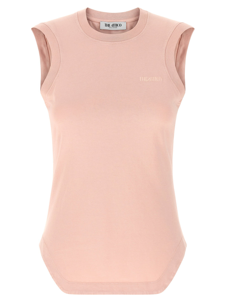 The Attico Reese Tank Top — Beige