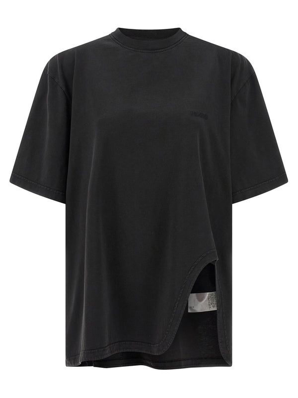 The Attico Cotton jersey t-shirt in black