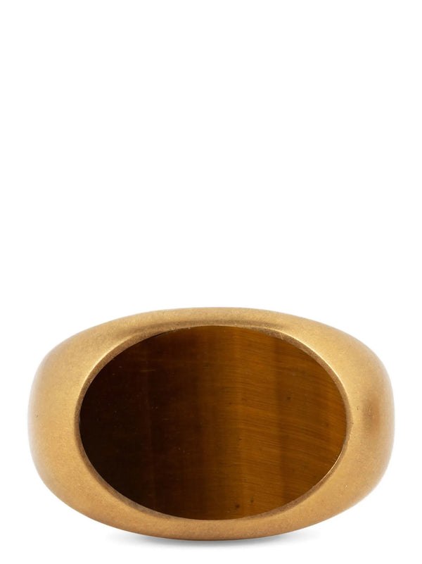 خاتمDries Van Noten Stone Signet خاتم — ذهبي