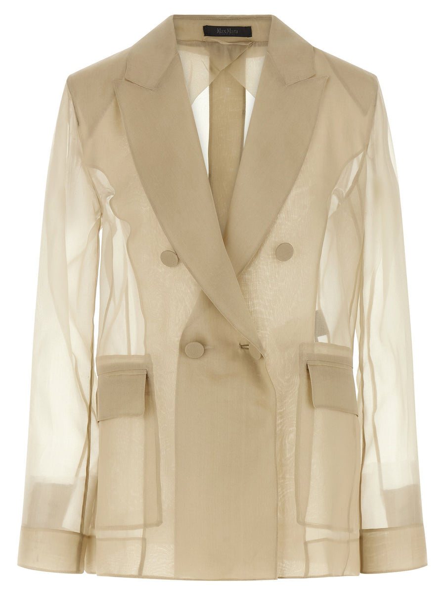 Max Mara Mxeslogan Blazer — Beige