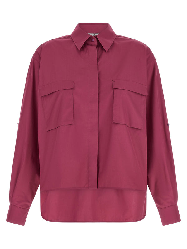 Max Mara Mxmtenue قميص — عنابي