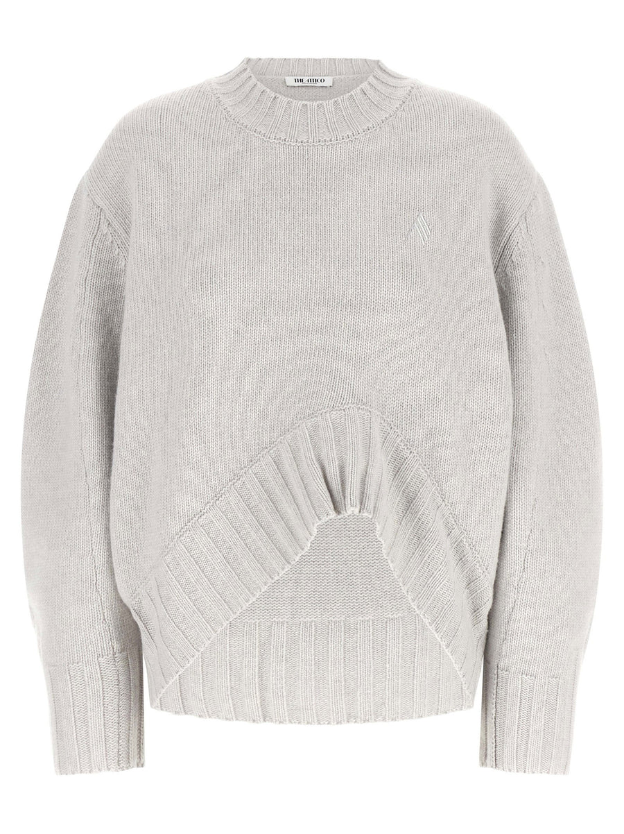 The Attico Asymmetrical Hem Sweater