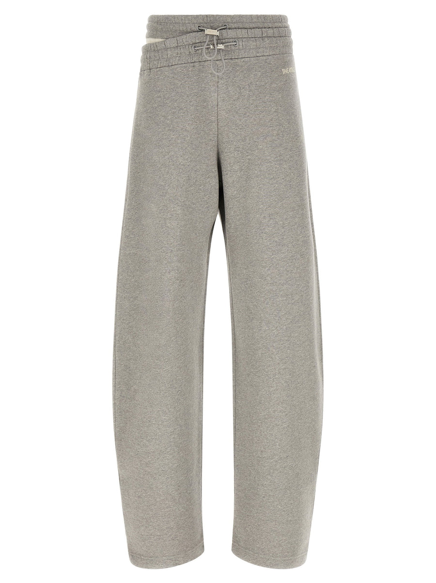 The Attico Pure cotton trousers in gray