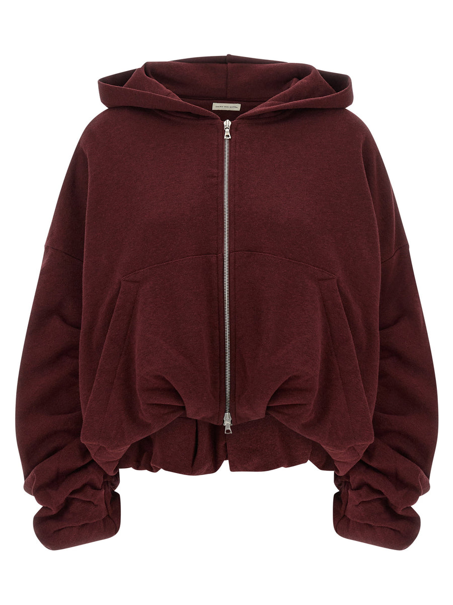 Dries Van Noten Hannett Hoodie — Burgundy