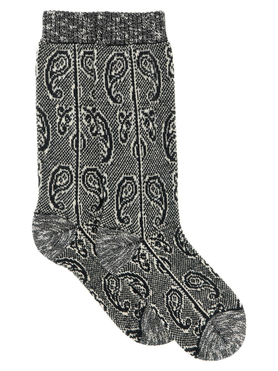 Dries Van Noten Paisley Jacquard Socks