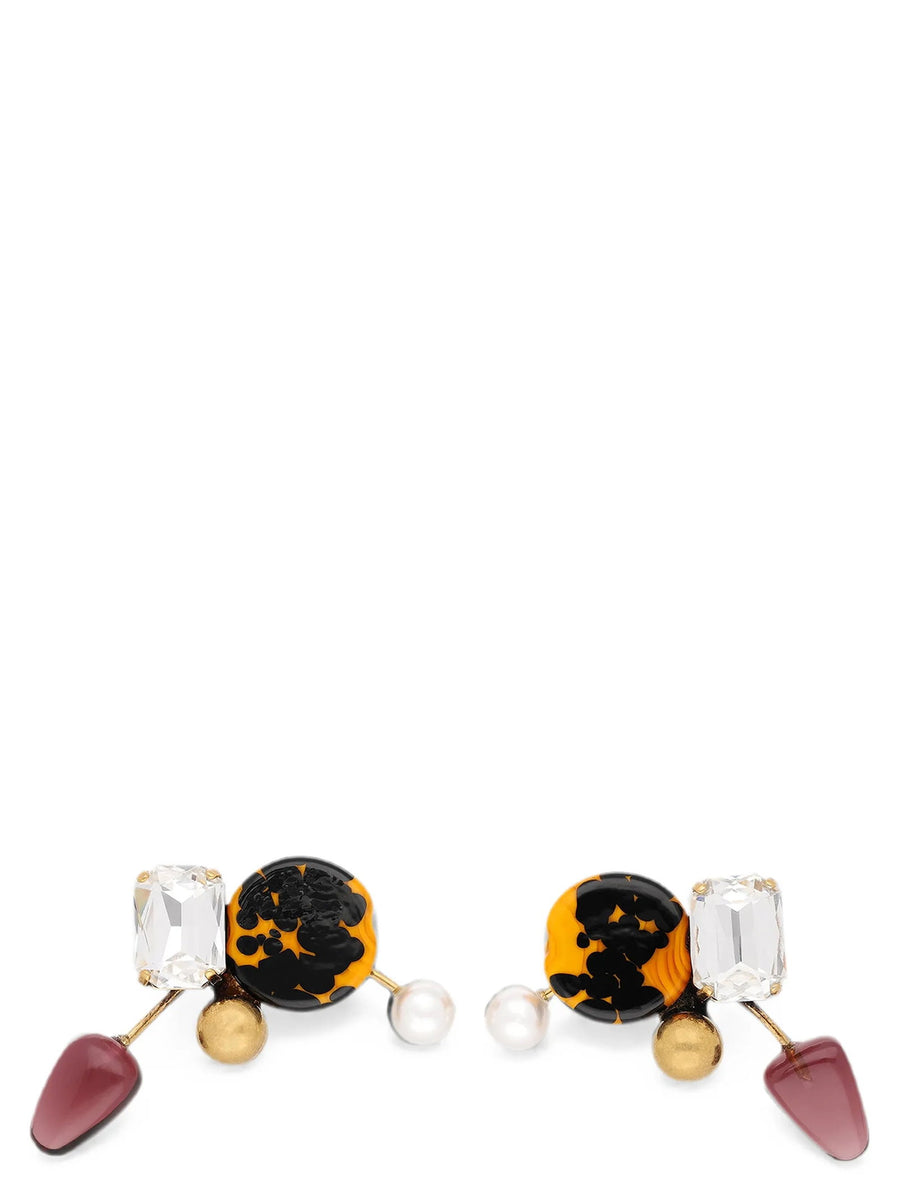 Dries Van Noten Earrings — Mixed (Black, Yellow, Gold)