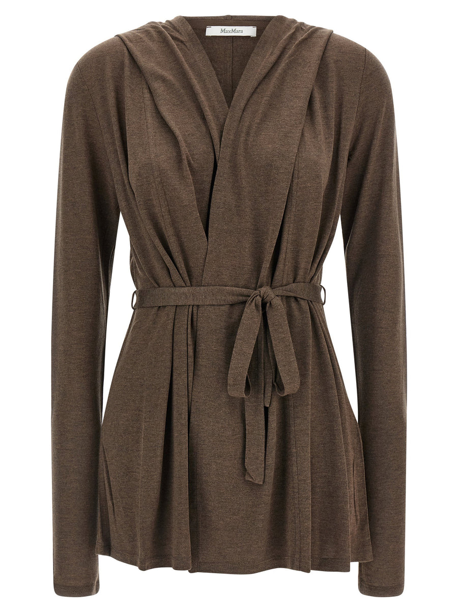 Max Mara Falda Cardigan — Brown