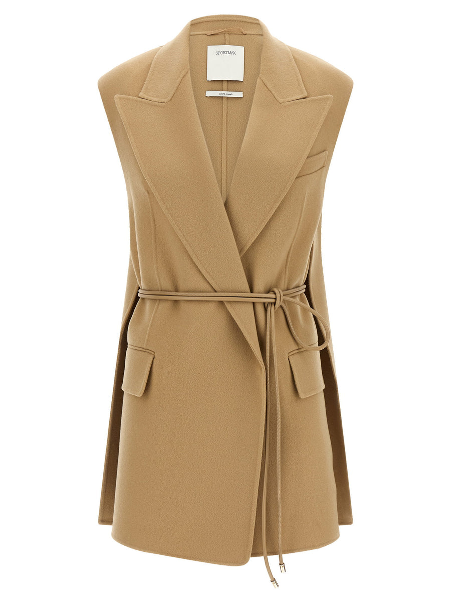 Sportmax Vest — Camel
