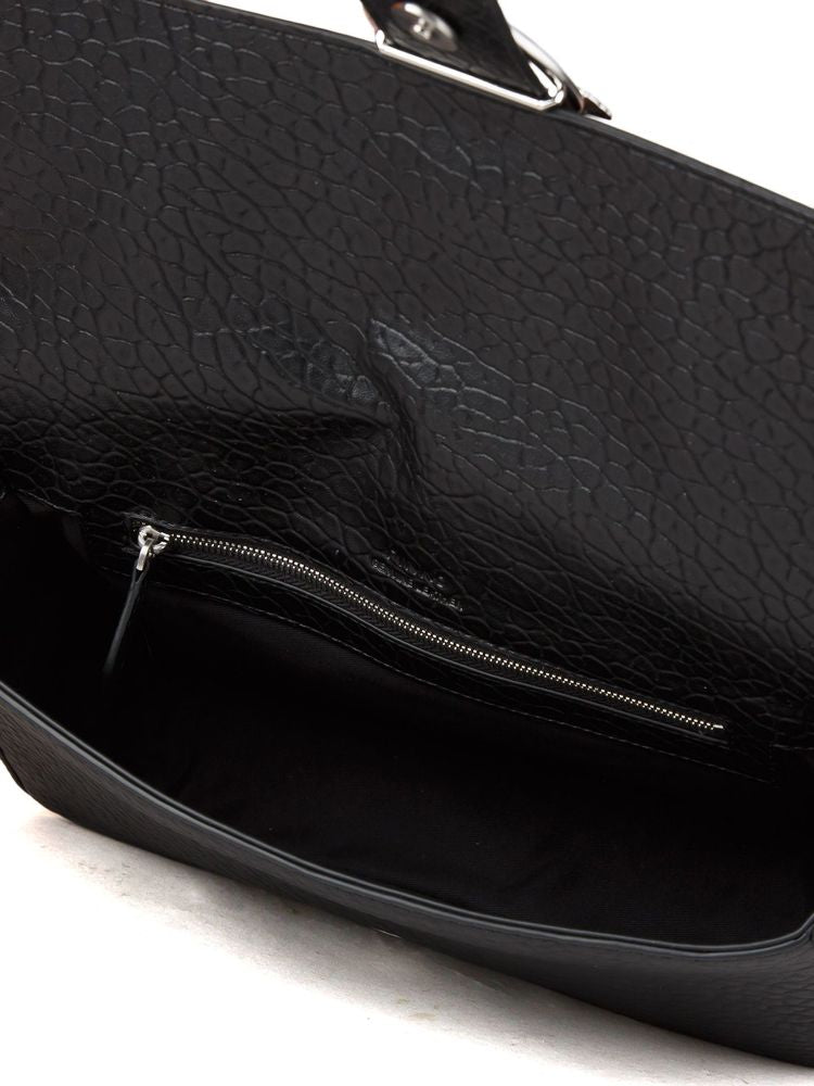 Pinko 100% Leather crossbody bag in black