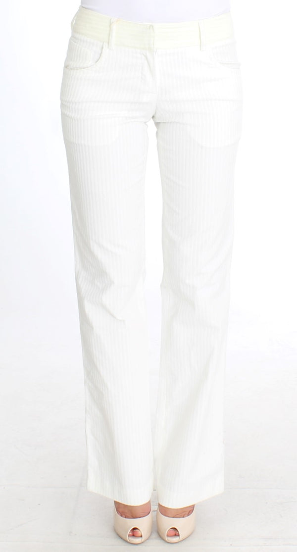 Ermanno Scervino 98% Cotton trousers in white