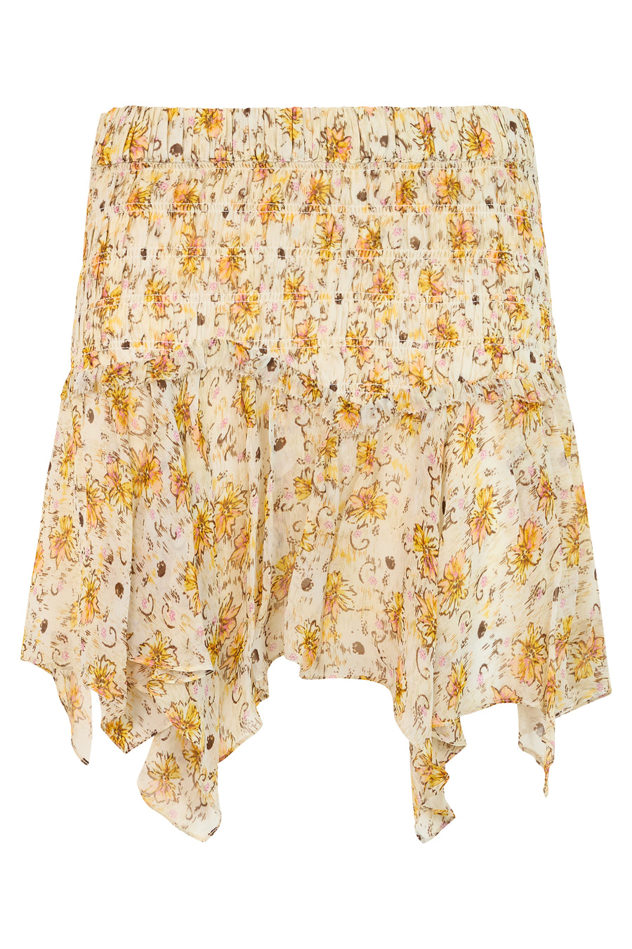 Skirt Light Yellow-Ecru Yellow/ecru Viscose