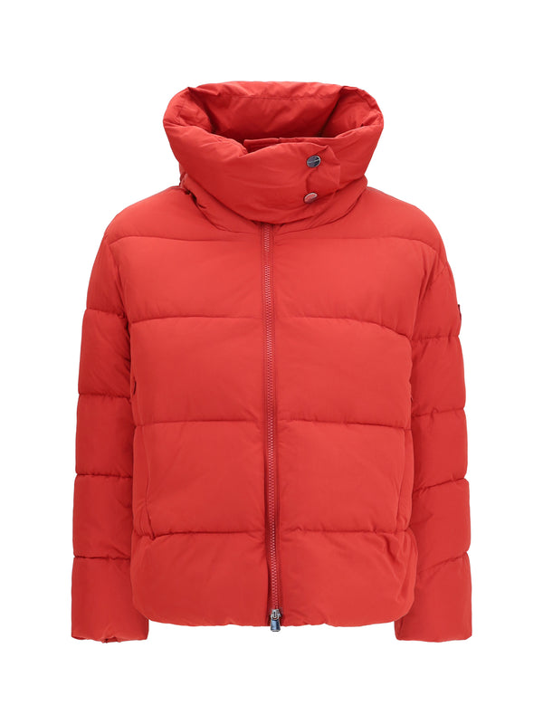 Pinko Outer: 100% Nylon; Inner: 100% Polyester down jacket in red