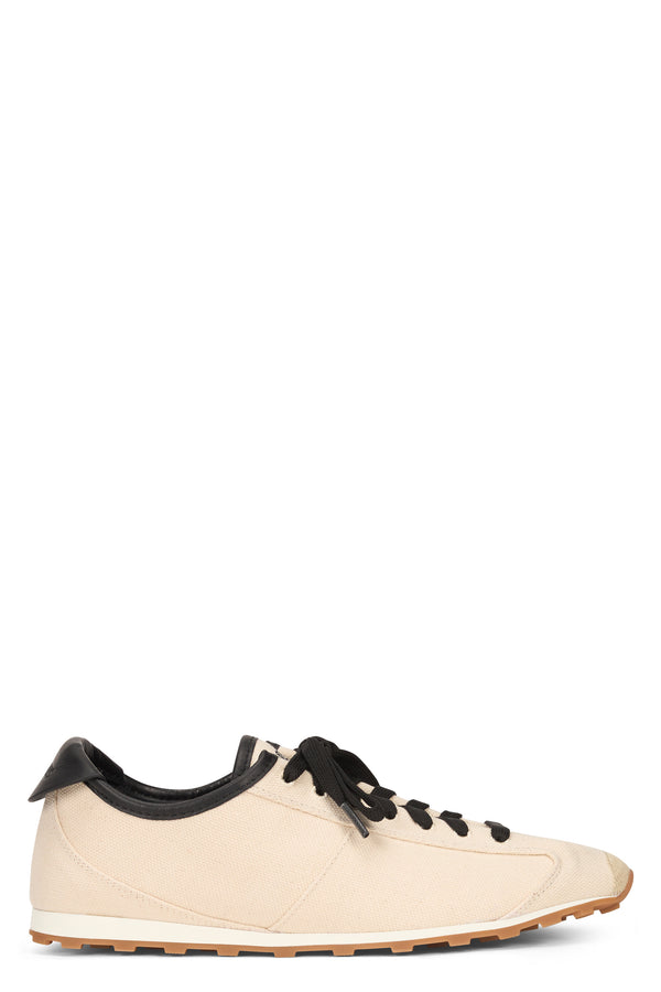 Sneakers The Tennis Cream Canvas Lambleather Trainers