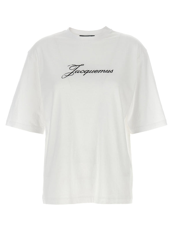 تيشيرت Jacquemus شعار مطرز — أبيض
