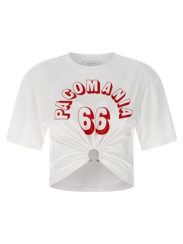 Paco Rabanne Metal Piercing Print T-Shirt — White