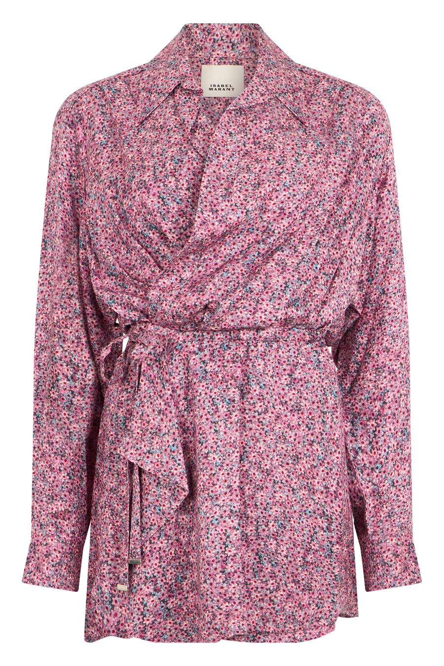 Blouse Floral Pink Viscose Blouses