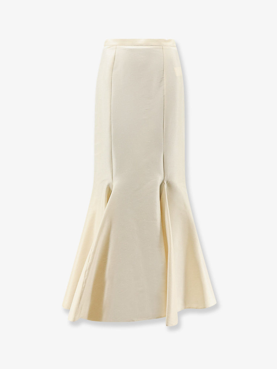 Skirt Shantung Beige Polyester