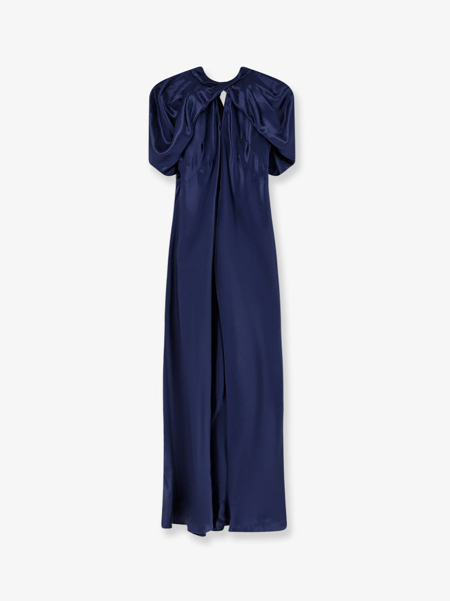Viscose Long Dress Blue