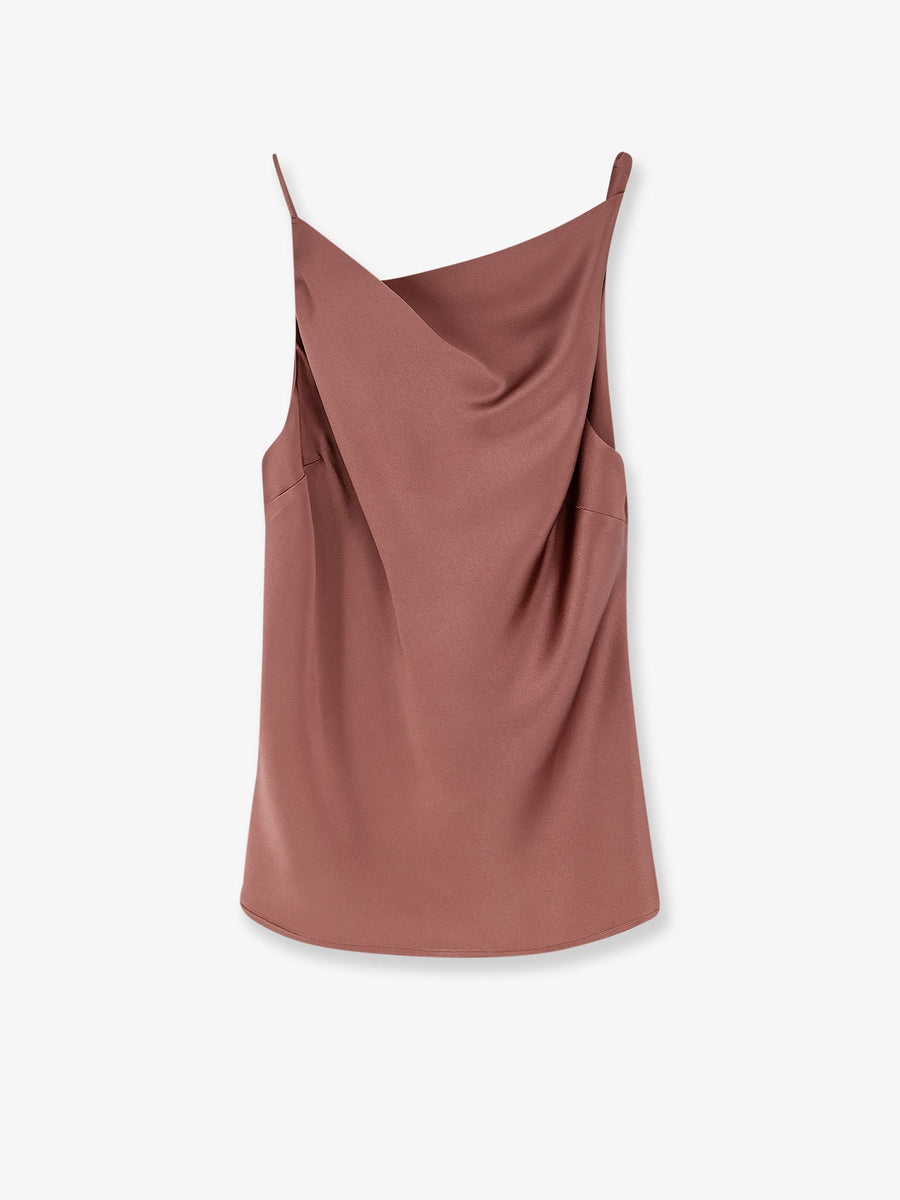 Top Satin Brown Acetate T-shirts & Jerseys
