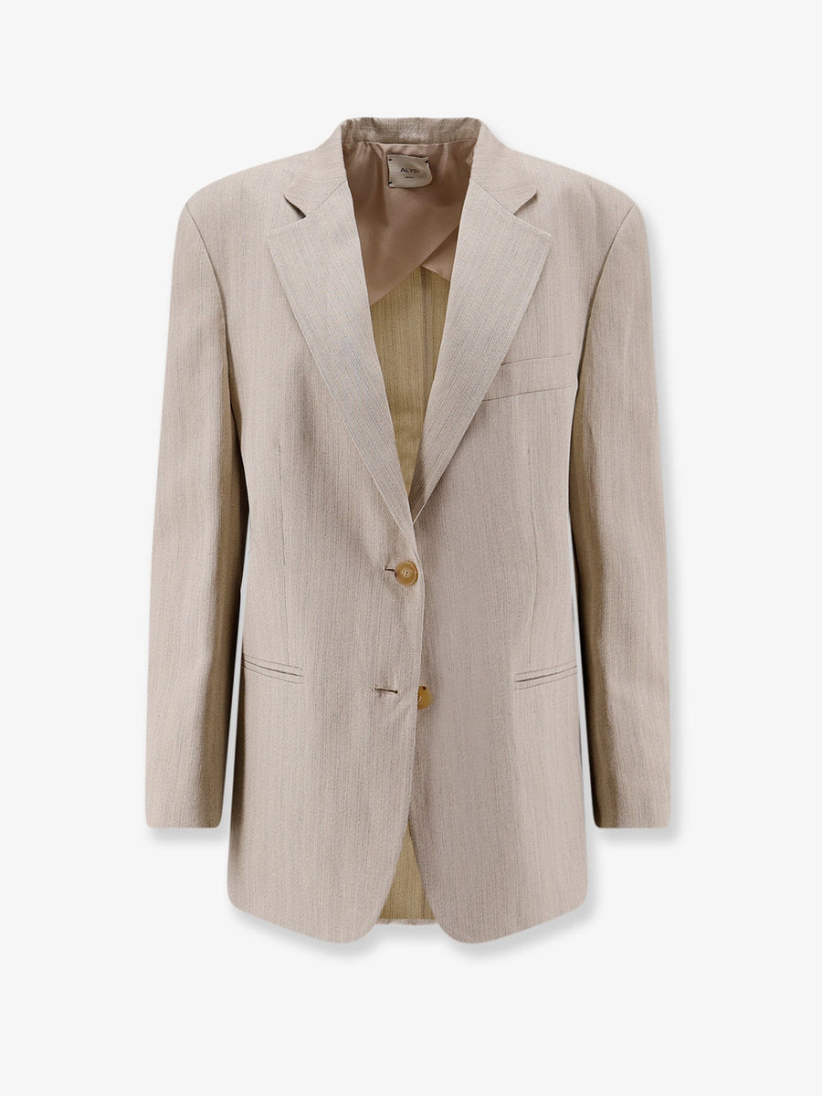 Blazer Viscose-Linen White Blazers