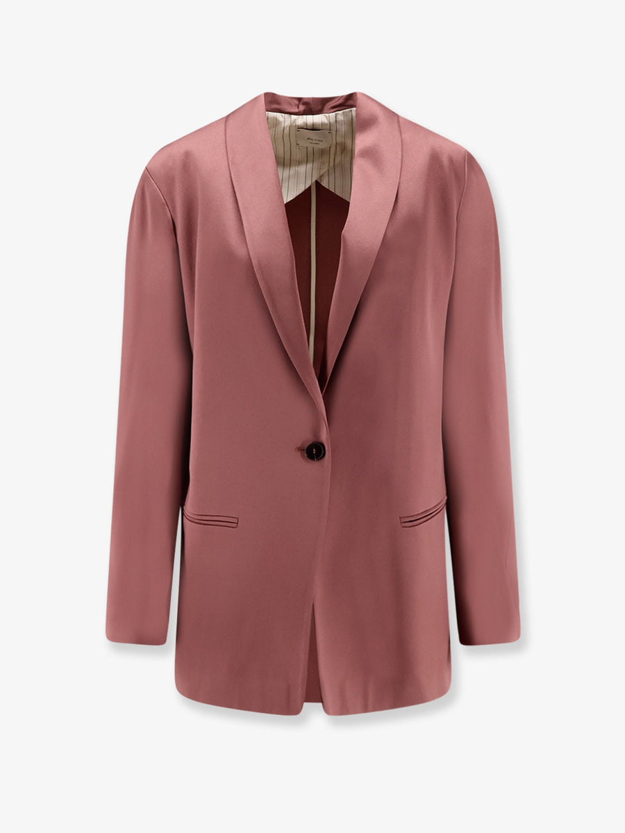 Blazer Satin Pink Acetate Blazers