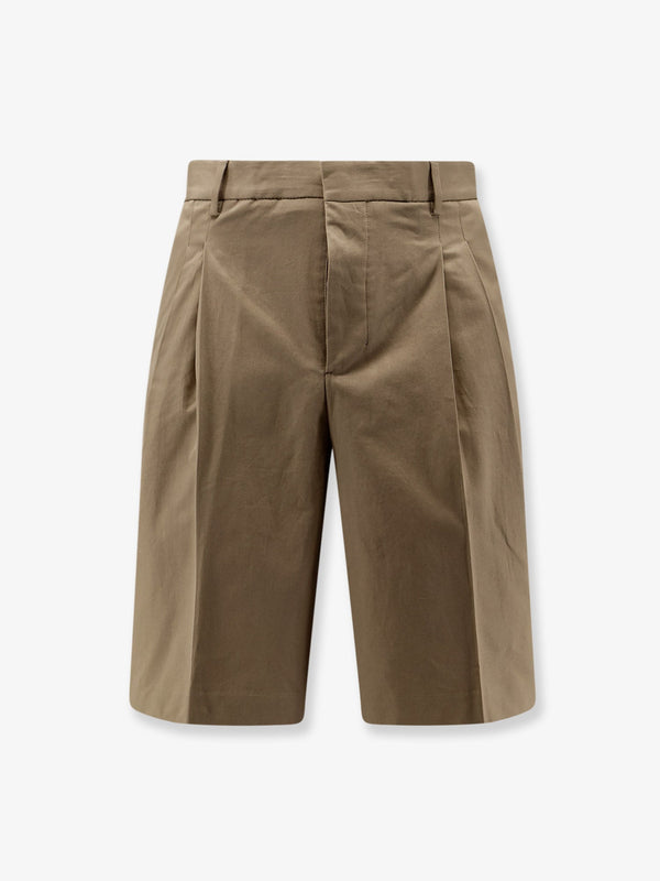 Virgin Wool Shorts Beige