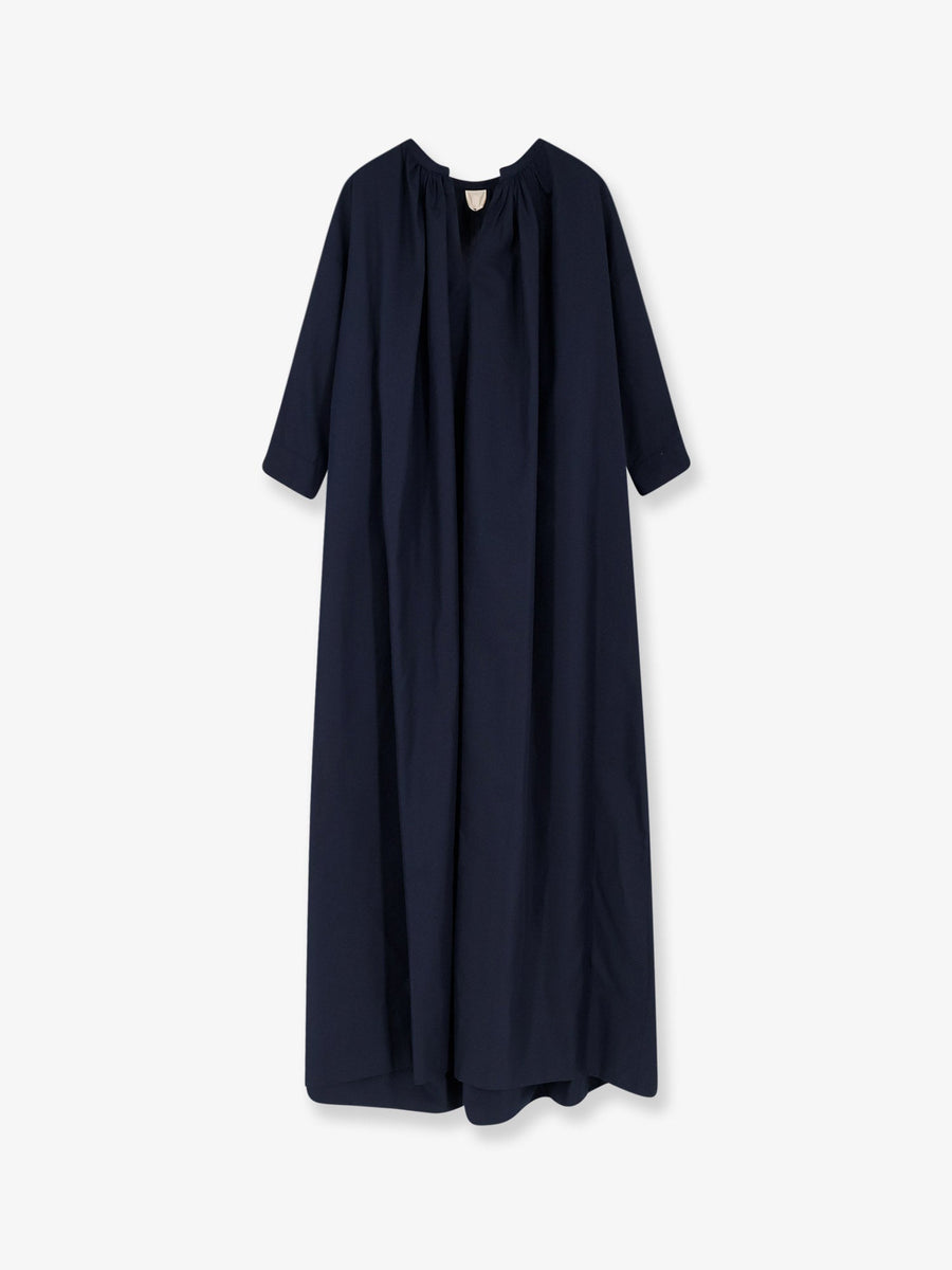 Cotton Long Dress Blue