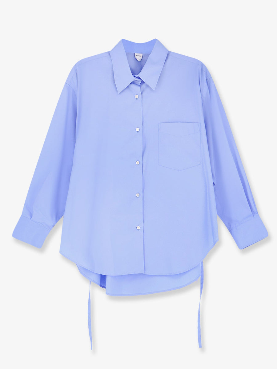 Cotton Overshirt Blue Shirt